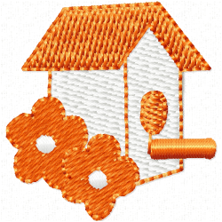 Bird Houses Embroidery Design 12 Bird Houses Embroidery Design 12